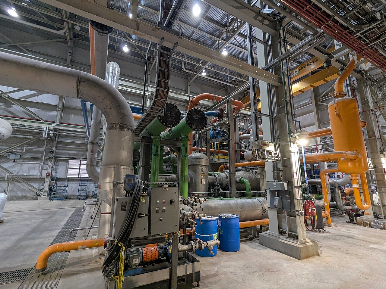 The CO2 compressor at the Boundary Dam carbon-capture unit